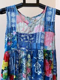 Abito Lungo Patchwork, Vintage S/M