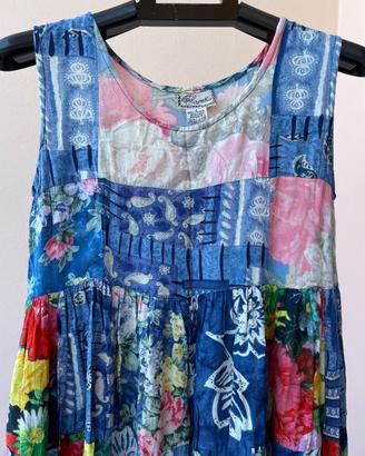Abito Lungo Patchwork, Vintage S/M