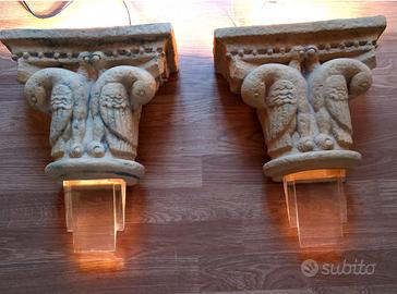 Coppia di lampade da parete applique Mangani