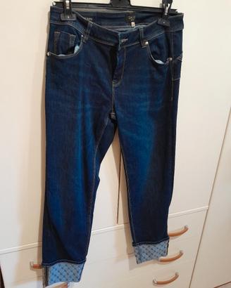 jeans con risvolto 