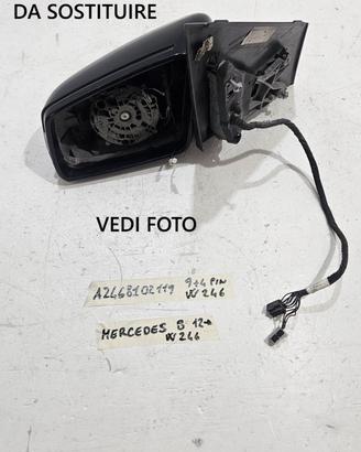SPECCHIETTO RETROVISORE SINISTRO MERCEDES Classe B