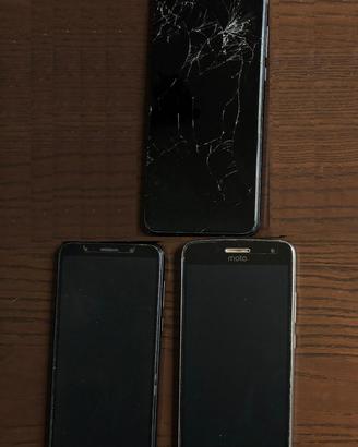 Lotto cellulari Android Huawei Motorola TCL smartp