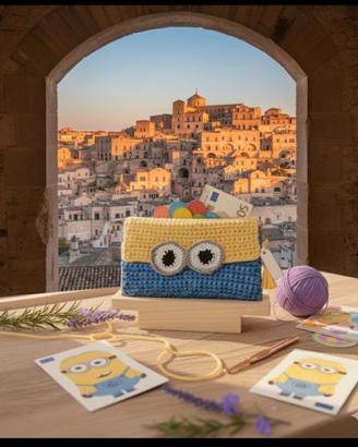 Portafogli Minions Uncinetto Handmade Matera 