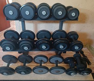 Set manubri Panatta 6-20 + rastrelliera 