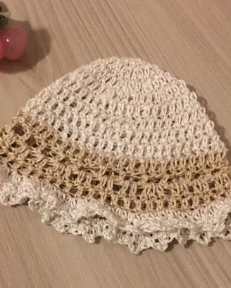 Cappellino in cotone, da 0 a 4 mesi circa