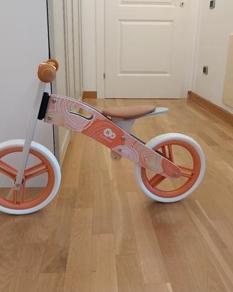 bici in legno Kinder Kraft rosa