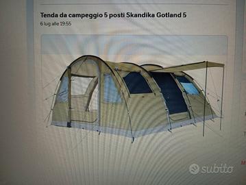 Tenda da campeggio 5 posti Skandika