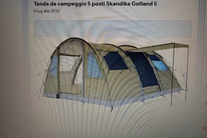 Tenda da campeggio 5 posti Skandika