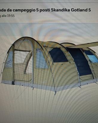 Tenda da campeggio 5 posti Skandika
