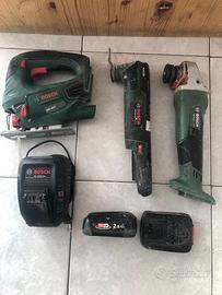 Lotto bosch,seghetto,smerigliatrice,multifunzione