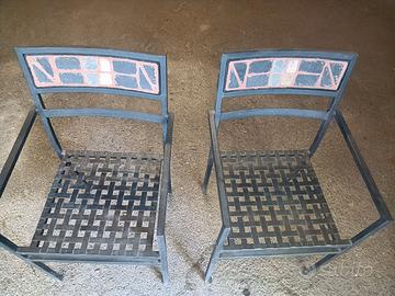 Set da giardino/ terrazzo in ferro