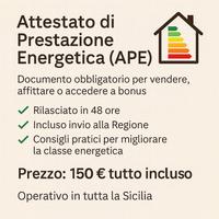 Ape - certificazioni - cila - scia