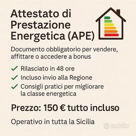 Ape - certificazioni - cila - scia