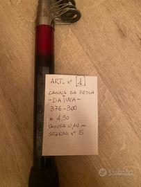 Art. 1 canna pesca  Daiwa  376-300 mt. 4,50