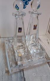 set vintage kristal kisla