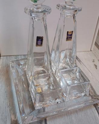set vintage kristal kisla