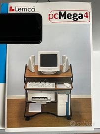 Mobile porta PC e stampante Lemca su ruote