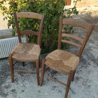 Sedie impagliate a mano