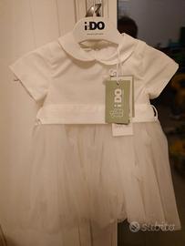 vestito battesimo bimba 6 mesi