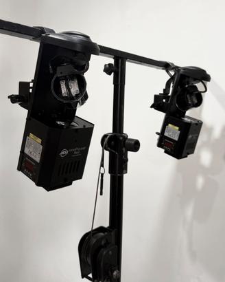 COPPIA SCANNER LED (LUCI DISCOTECA) + borsa