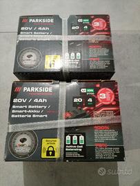 2 pezzi batterie smart parkside 