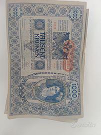 Banconote Originali 1000 Kronen 1902 "DEUTSCHÖSTER