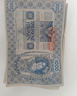 Banconote Originali 1000 Kronen 1902 "DEUTSCHÖSTER