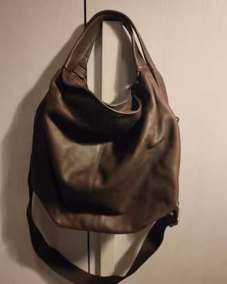 borsa a sacca pelle liscia 