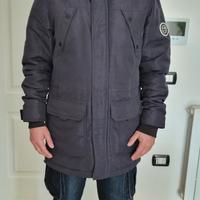 Giacca impermeabile blu marino