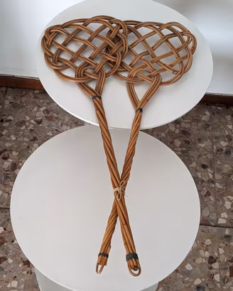 Battipanni in vimini vintage