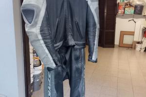 tuta pelle moto divisibile 