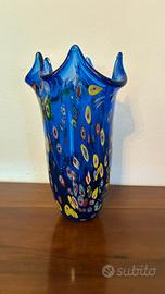 Vaso a fazzoletto, Murano. H 28 cm.