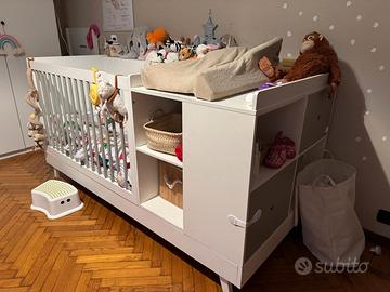 Letto per bambini componibile con fasciatoio