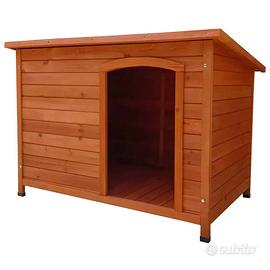 Cuccia per cani da esterno in legno 85x58 nuova