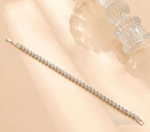 Bracciale Tennis 18 cm + Astuccio rigido - Nuovo