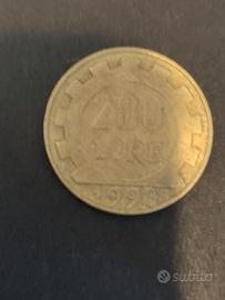 moneta da 200 lire anno 1998