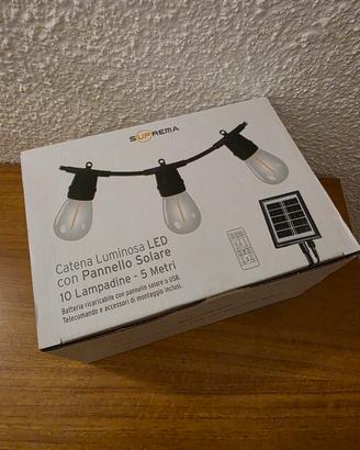 Catena luminosa LED 10 lampade