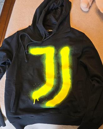 felpa Juventus fluo e nero 