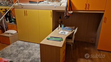 Cameretta 2 letti con soppalco