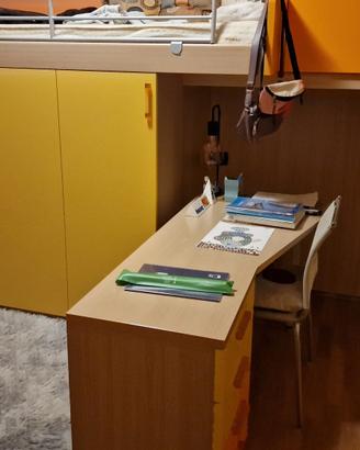 Cameretta 2 letti con soppalco