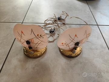 coppia di abat-jour antiquariato