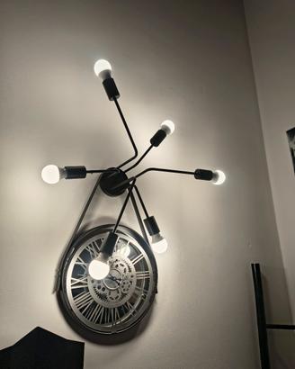 2 Lampadari di metallo nero 