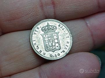 Napoli Ferdinando II Borbone Carlino10 Grana 1855 