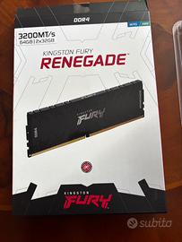 Scatola e blister Kingston Fury Renegade DDR4