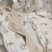 tutina con piedini con giacchetta double face 