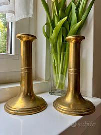 Candelabri ottone pieno