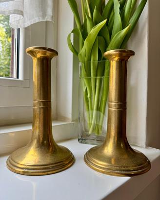 Candelabri ottone pieno