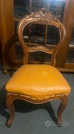 Credenza - libreria ‘ liberty’ in legno di noce