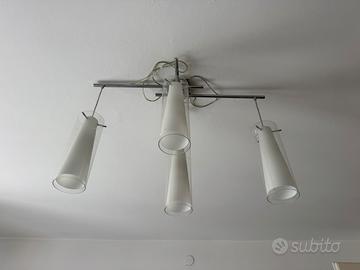 Lampadario moderno a 4 luci sospese