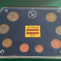 monete euro Lituania 2014, fior di conio